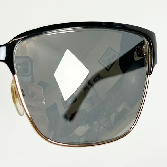 GUCCI 4263 GG4263S Square Black Gold Textile Mirrored Sunglasses Women 60-14-140 - Picture 5 of 16